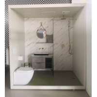 Europe style student house bathroom pod SMC 1420 prefab complete modular bathroom shower rooms unit