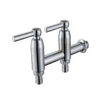 Hot Sale Plastic Bibcock Water Faucet Tap Double Bibcock Faucet