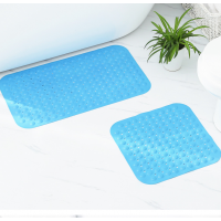 Non Slip Bathroom Floor Mat PVC Waterproof Massage Foot Pad  Extra Large Square Bathroom Mats with Drain Holes