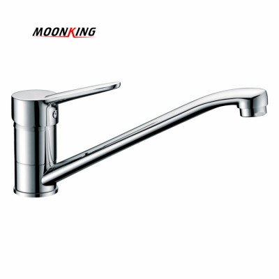 Cheap Wholesale Chrome Single Lever Deck Mounted Single Lever Handle Kitchen Faucet HOt And Cold Mixers Tap