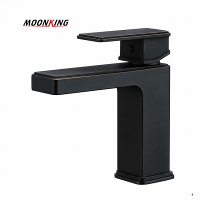 Antique Brass Faucet Wash Basin Tap Black Bathroom Faucet Soild Copper ORB Single Lever Basin Faucet