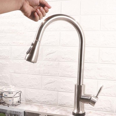 china copper sprayer touchless water mitigeur cuisine wall mounted tap gold faucet kitchen sink